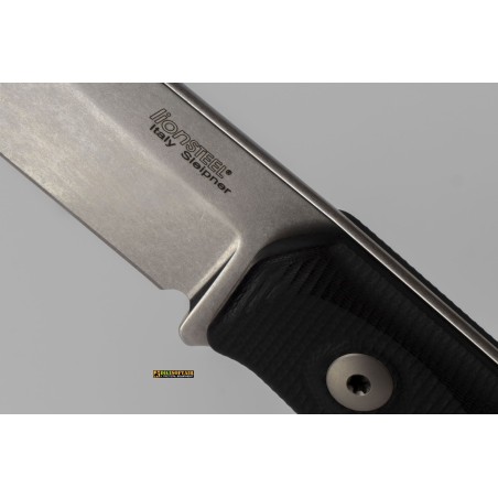 LionSteel B41 G10 Nero — Coltello Bushcraft Lama Fissa (cod. B41 GBK)