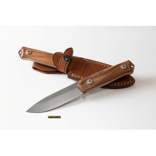 LionSteel B41 Santos Wood — Fixed-Blade Bushcraft Knife (code B41 ST)