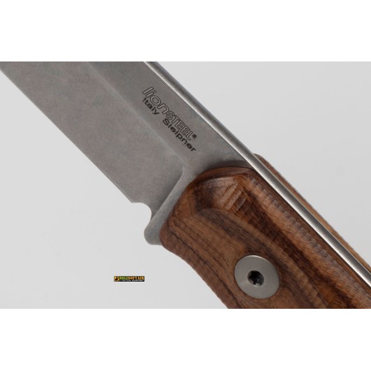 LionSteel B41 Santos Wood — Fixed-Blade Bushcraft Knife (code B41 ST)