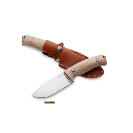 LionSteel M3 Canvas Naturale — Coltello Lama Fissa Niolox (cod. M3 CVN)