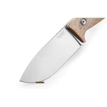 LionSteel M3 Canvas Naturale — Coltello Lama Fissa Niolox (cod. M3 CVN)