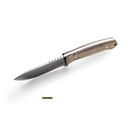 LionSteel M3 Canvas Naturale — Coltello Lama Fissa Niolox (cod. M3 CVN)