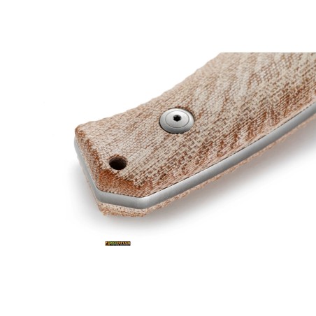 LionSteel M3 Natural Canvas — Fixed-Blade Knife Niolox (code M3 CVN)