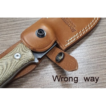 LionSteel M3 Canvas Naturale — Coltello Lama Fissa Niolox (cod. M3 CVN)