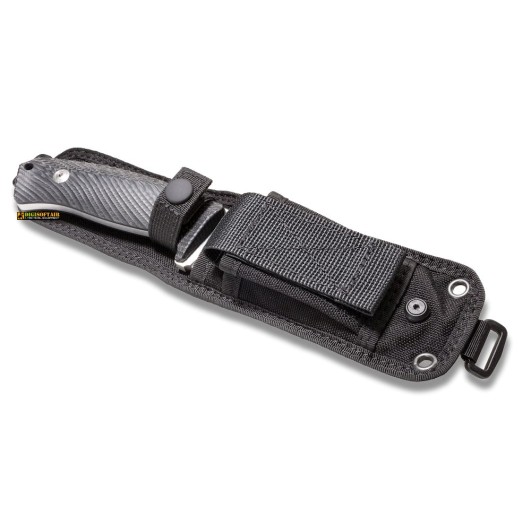 LionSteel M3 Black Micarta — Fixed Blade Knife Niolox (code M3 MI)