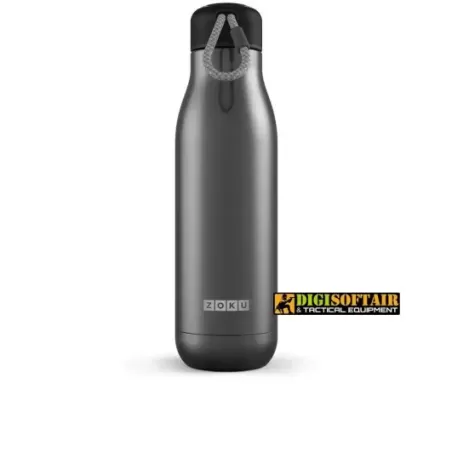 ZOKU 750ml thermic stainless steel bottle Gun metal