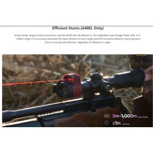 Hikmicro ALPEX 4K Lite A40EL — Ottica Digitale 4K con LRF 1000 m 2