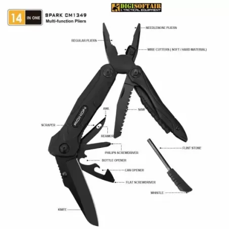 ROXON CM1349 multi tools SPARK 14 Functions