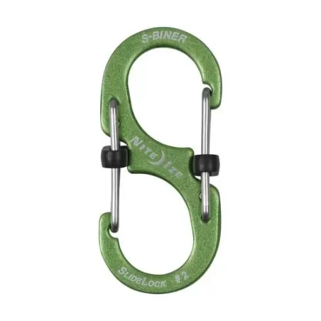 Nite Ize SLIDELOCK S-BINER 2 aluminum lime