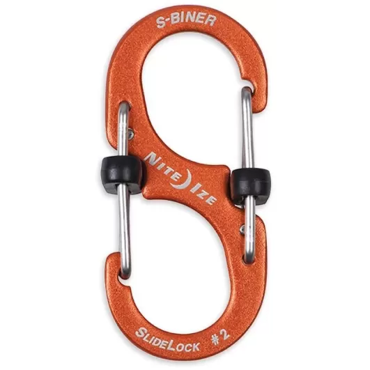 Nite Ize SLIDELOCK S-BINER 2 aluminum orange