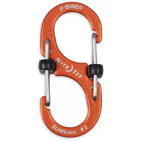 Nite Ize SLIDELOCK S-BINER 2 aluminum orange