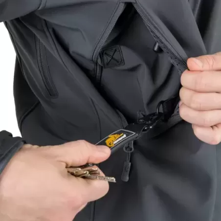 GUNFIGHTER Jacket Shark Skin WINDBLOCKER nera Helikon Tex