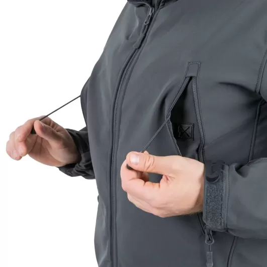 GUNFIGHTER Jacket Shark Skin WINDBLOCKER black Helikon Tex