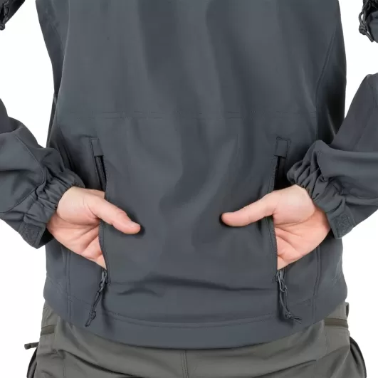 GUNFIGHTER Jacket Shark Skin WINDBLOCKER black Helikon Tex