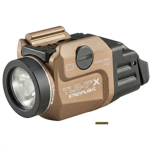 Streamlight TLR-7 X 725 lm — Torcia tattica montata su rail, FDE
