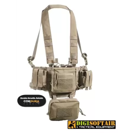 Mini chest rig modulare, Cordura 1000d Coyote Nerg Openland