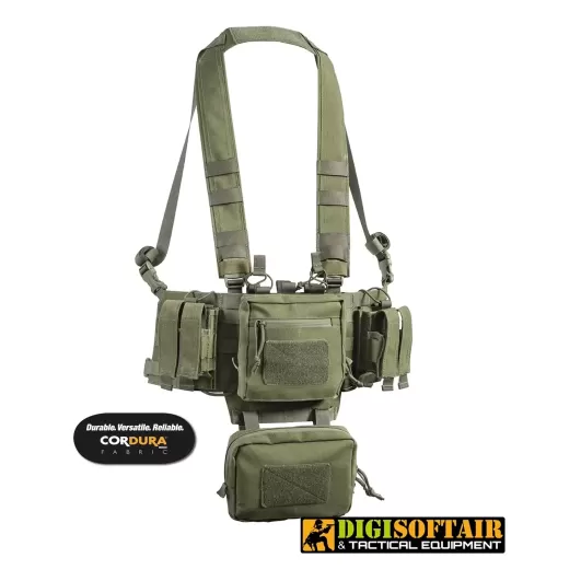 Mini chest rig modulare, Cordura 1000d Olive Nerg Openland