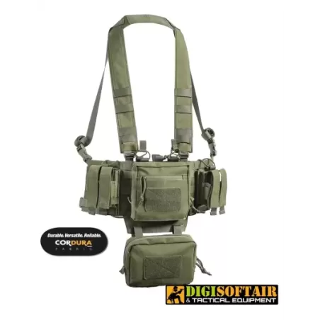 Mini chest rig modulare, Cordura 1000d Olive Nerg Openland