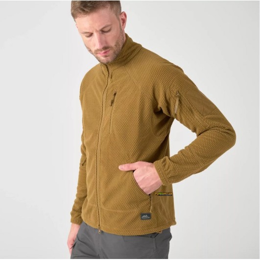 Helikon-Tex Alpha Tactical Fleece Coyote — tactical fleece jacket