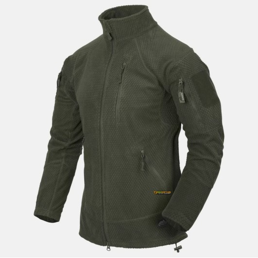 Helikon-Tex Alpha Tactical Fleece Olive Green — tactical fleece