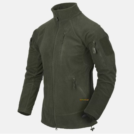 Helikon-Tex Alpha Tactical Fleece Olive Green — tactical fleece