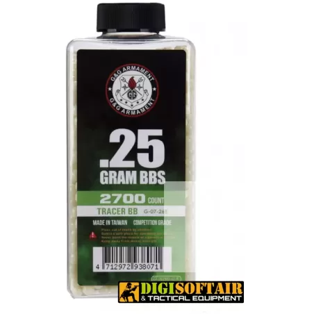G&G 0.25g Tracer BB 2700 rds green G&G 0.25g Tracer BB 2700 rds green
