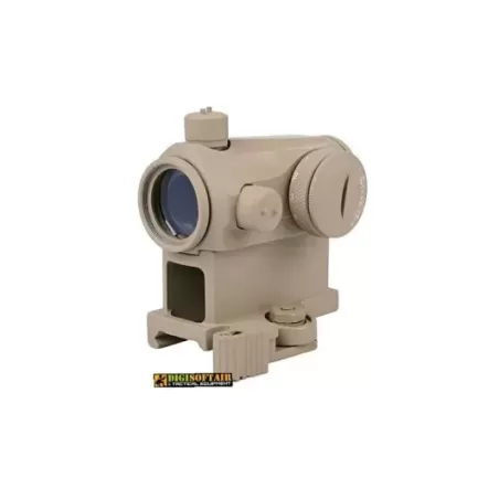 T1 red dot sight replica with QD mount and low mount - tan