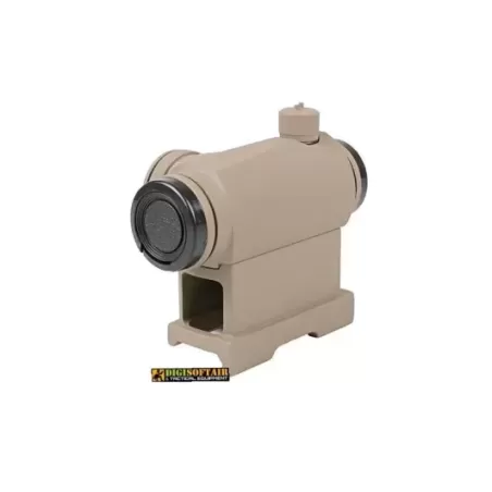 T1 red dot sight replica with QD mount and low mount - tan