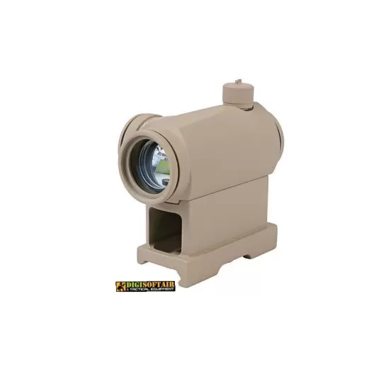 T1 red dot sight replica with QD mount and low mount - tan