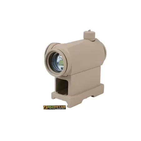 T1 red dot sight replica with QD mount and low mount - tan