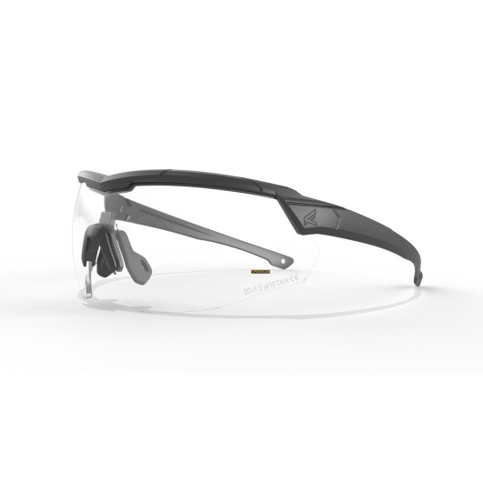 Edge Tactical Rolling Thunder — black frame goggles clear lens