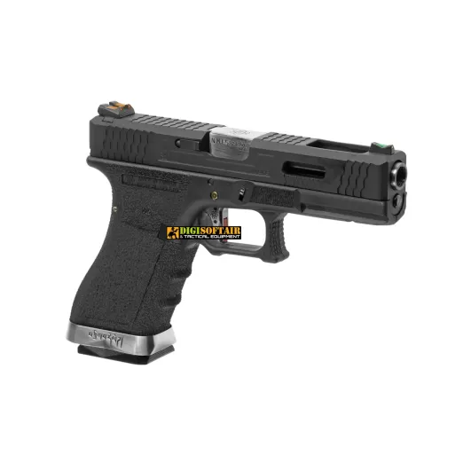 WE GAS BLOWBACK PISTOL glock G17 Custom G FORCE series black