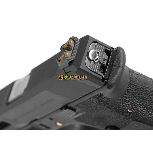 WE GAS BLOWBACK PISTOL glock G17 Custom G FORCE series black