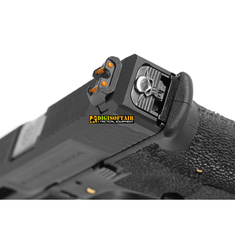 WE modello glock G17 Custom G FORCE series black PISTOLA