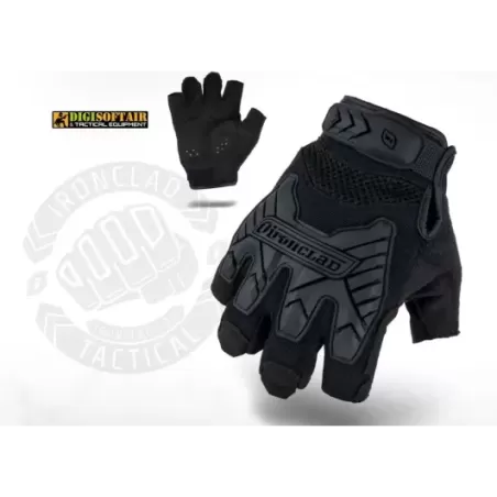 Ironclad Tactical fingerless impact glove black BB-FI 01