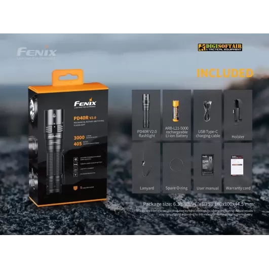 Fenix PD40R V2.0 Flashlight - 3000 Lumens