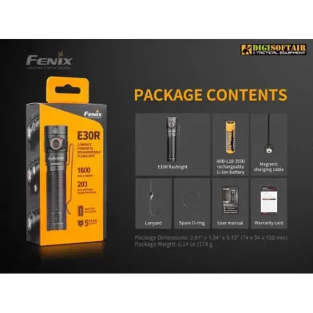 Fenix E30R Rechargeable EDC Flashlight