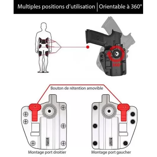 Universal Holster coyote Adapt-x Swiss arms Adaptx 603813