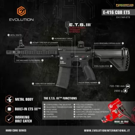 Evolution E-416 CQB ETS EH17AR-ETS Evolution E-416 CQB ETS EH17AR-ETS
