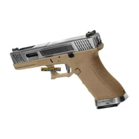 WE G-FORCE 17 series desert, silver slide blowback WE G-FORCE 17 series desert, silver slide blowback