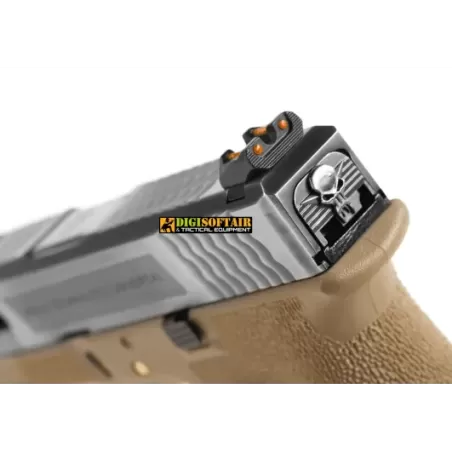 WE G-FORCE 17 series desert, silver slide blowback WE G-FORCE 17 series desert, silver slide blowback