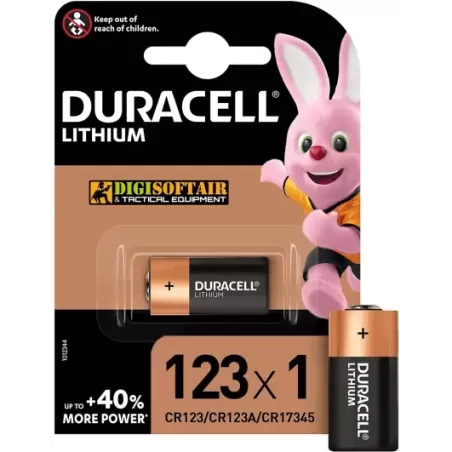 BATTERY CR123 Duracell LITHIUM