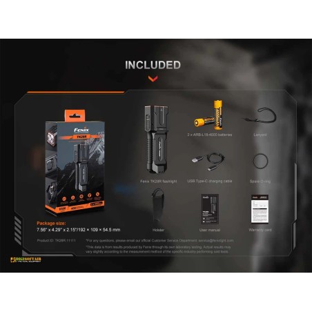 Fenix TK28R Rechargeable Tactical Flashlight 6500 lm