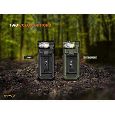 Fenix SW05R-RED Spruce Green Rechargeable Clip-On Flashlight