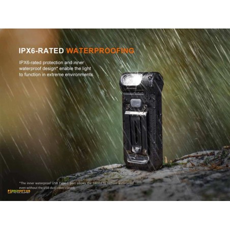 Fenix SW05R-RED Spruce Green Rechargeable Clip-On Flashlight