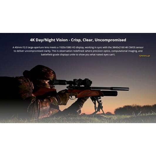 Hikmicro ALPEX 4K Lite A40EL — 4K Digital Day/Night Scope with 1000 m LRF