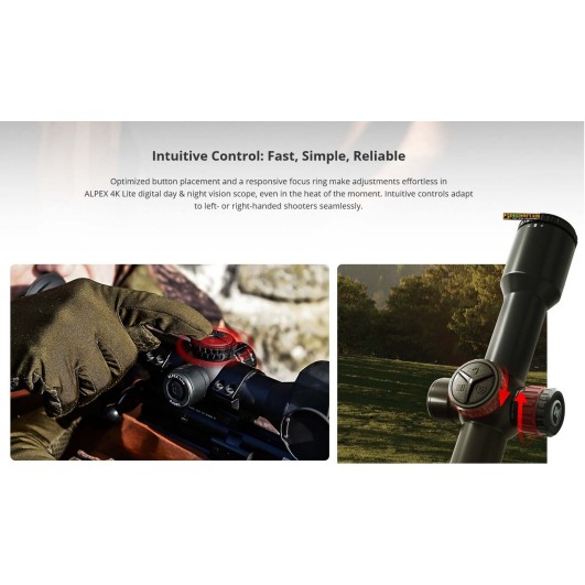 Hikmicro ALPEX 4K Lite A40EL — 4K Digital Day/Night Scope with 1000 m LRF