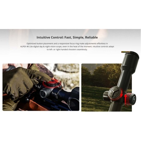 Hikmicro ALPEX 4K Lite A40EL — 4K Digital Day/Night Scope with 1000 m LRF