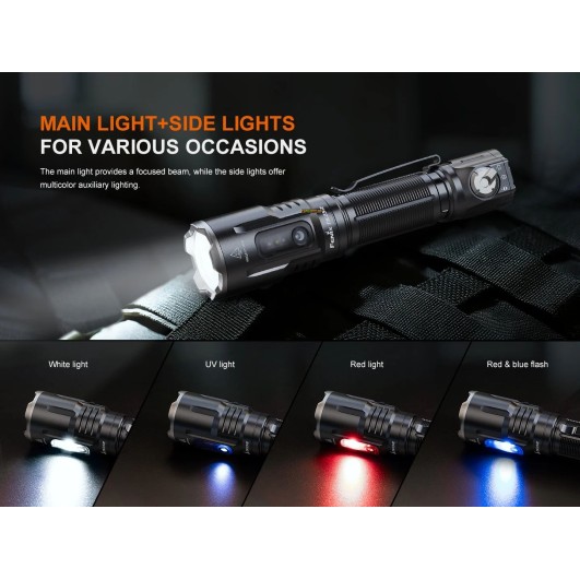 Fenix TK25R Tactical Flashlight UV Red Blue