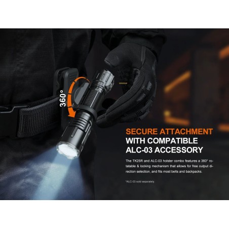 Fenix TK25R Tactical Flashlight UV Red Blue